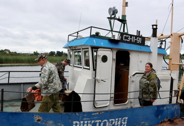 Траловые съемки на Псковском озере